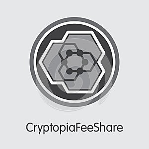 Cryptopiafeeshare - Virtual Currency Symbol.