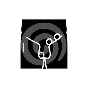 Cryptorchidism line icon. Isolated vector element. photo