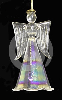 Crystal angel Christmas ornament