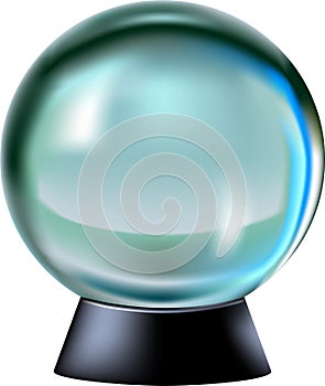 Crystal ball photo