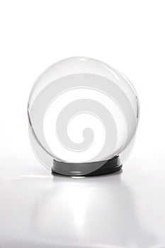 Crystal ball against white