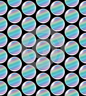 Crystal ball array pattern rainbow