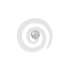 Crystal ball isolated on white background with clipping path.