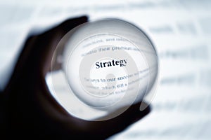 Crystal ball magnify word strategy