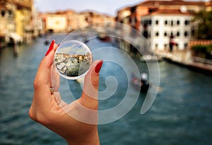 Crystal Ball in Venice photo