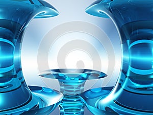 Crystal Blue Stage Frame