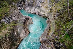 Crystal blue stream of magic