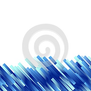 Crystal blue technology line glowing concept abstract background