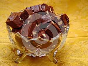 Crystal Bowl of Fudge