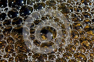 Crystal bubbles glittering