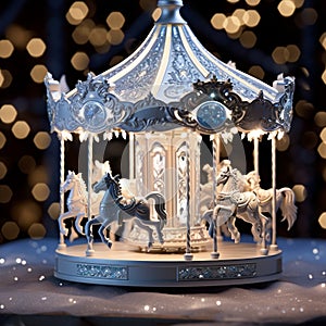 Crystal Carousel: A Dazzling Spin through the World of Snowflakes