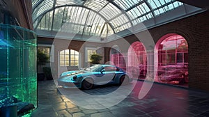 Crystal Castle with Mood-Altering Walls & Holographic Garage photo