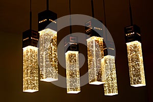 Crystal ceiling light