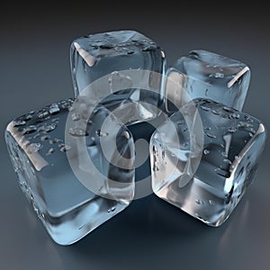 Crystal Clarity: Chilled Ice Cubes