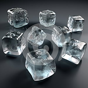 Crystal Clarity: Chilled Ice Cubes