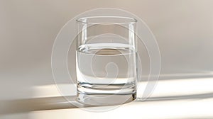 Crystal Clear Glass with Ice