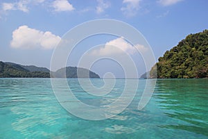 Crystal Clear Ocean of Surin Islands, Thailand photo