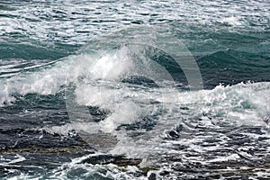 Crystal clear sea water of Mediterranean sea.