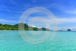 Crystal clear shallow part of Andaman Sea