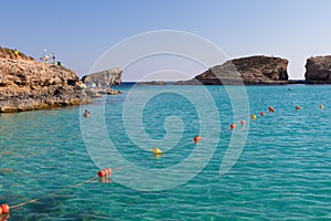 Crystal clear turquoise Blue Lagoon