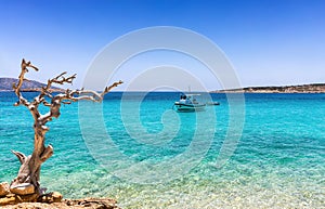 The crystal clear waters of Koufonisia Islands photo