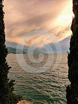 The crystal clear waters of Lake Ohrid