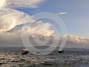 The crystal clear waters of Lake Ohrid