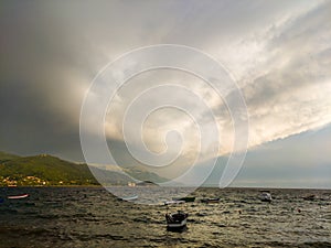 The crystal clear waters of Lake Ohrid