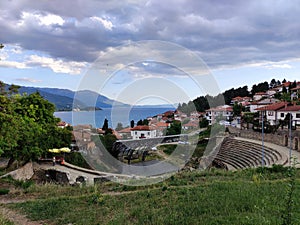 The crystal clear waters of Lake Ohrid