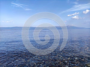 The crystal clear waters of Lake Ohrid