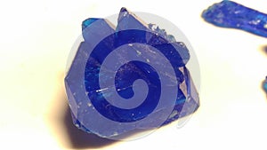 crystal of copper sulphate.