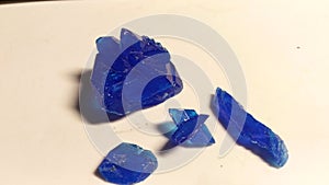 crystal of copper sulphate.