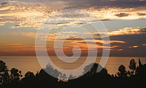 Crystal Cove Newport Beach California sunset