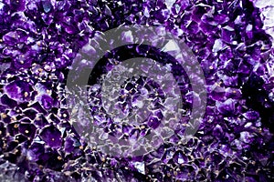 Crystal facets violet photo