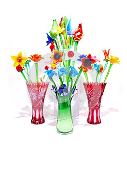 Crystal Flowers Vases Variety FP