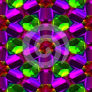 Crystal gems seamless generated texture