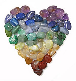 Crystal Gemstone Heart collage