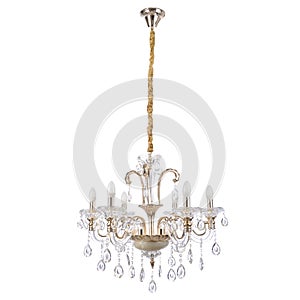 Crystal glass chandelier