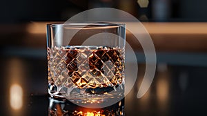 The Crystal Whiskey Glass.AI generated image