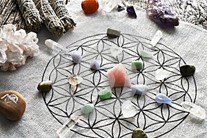 Crystal Healing Grid and Sacred Geometry