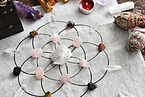 Crystal Healing Grid and Sacred Geometry