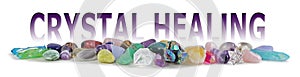 Crystal Healing Tumbled Stones Banner