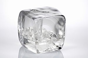 Crystal ice cube water. Generate Ai