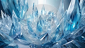 Crystal Ice Formation