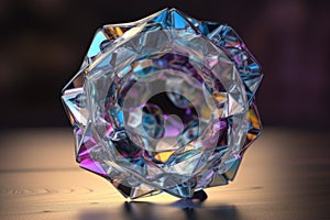 a crystal with an infinite number of rotational symmetries