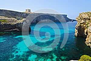 Crystal Lagoon in Comino - Malta photo