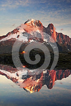 Crystal Lakes Chamonix in the Alps