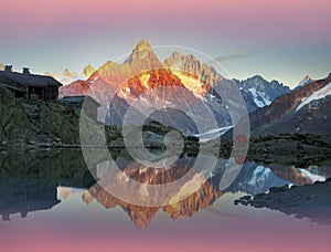 Crystal Lakes Chamonix in the Alps