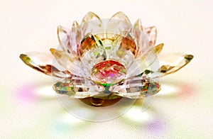 Crystal lotus flower