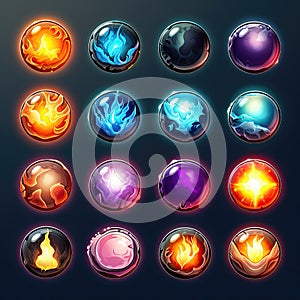 crystal magic sphere game ai generated